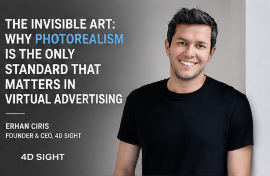 Erhan Ciris, Founder & CEO of 4D Sight — The Invisible Art: Why Photorealism Is the Only Standard That Matters in Virtual Advertising